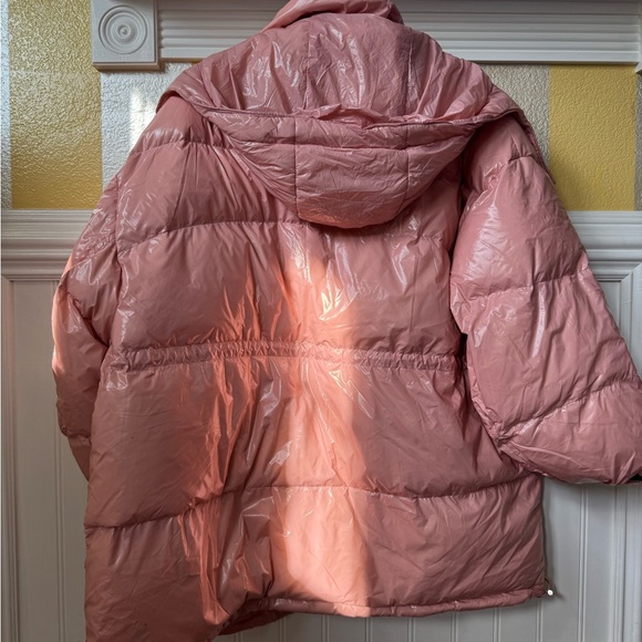 Shiny Pink Puffer Jacket - Picture 4 of 7